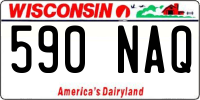 WI license plate 590NAQ