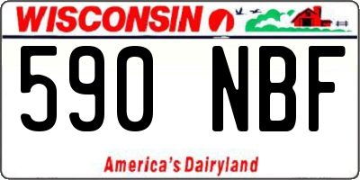 WI license plate 590NBF