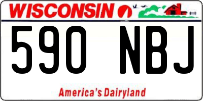 WI license plate 590NBJ