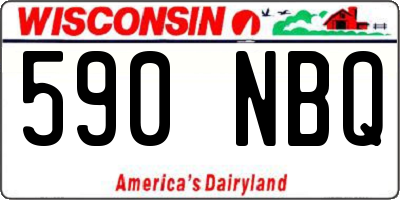 WI license plate 590NBQ