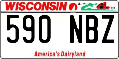 WI license plate 590NBZ