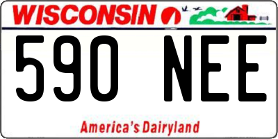WI license plate 590NEE