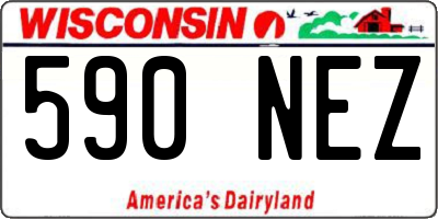 WI license plate 590NEZ
