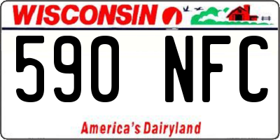 WI license plate 590NFC