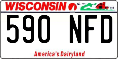 WI license plate 590NFD