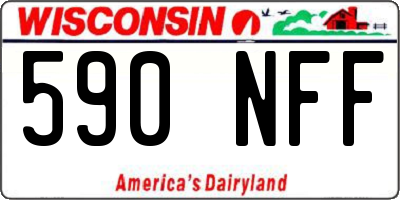 WI license plate 590NFF
