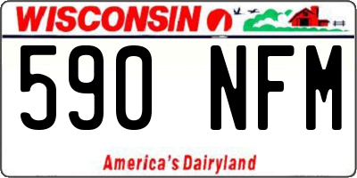 WI license plate 590NFM