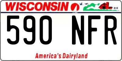 WI license plate 590NFR