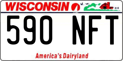 WI license plate 590NFT