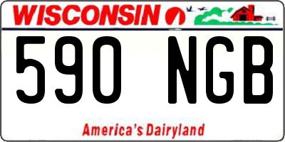 WI license plate 590NGB
