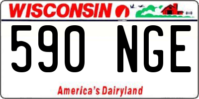 WI license plate 590NGE