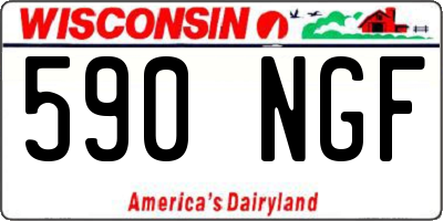 WI license plate 590NGF