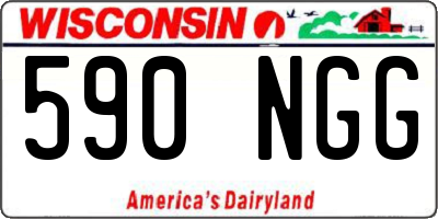 WI license plate 590NGG