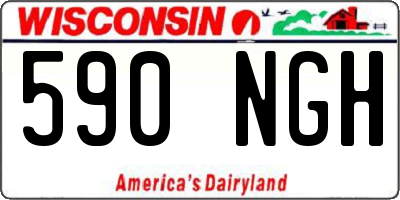 WI license plate 590NGH