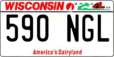 WI license plate 590NGL