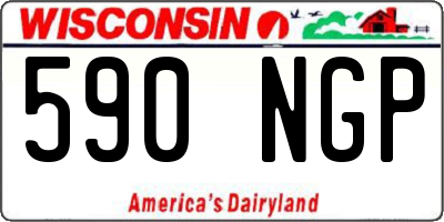 WI license plate 590NGP