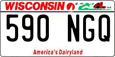 WI license plate 590NGQ