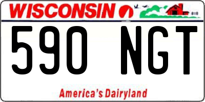 WI license plate 590NGT