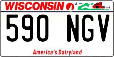 WI license plate 590NGV