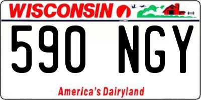 WI license plate 590NGY