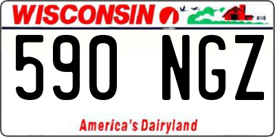 WI license plate 590NGZ
