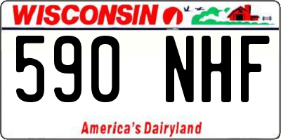 WI license plate 590NHF