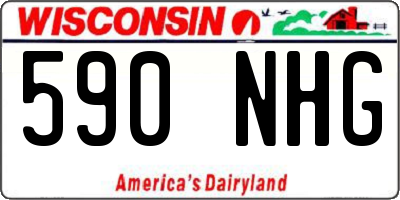 WI license plate 590NHG