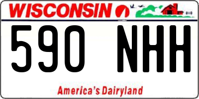 WI license plate 590NHH