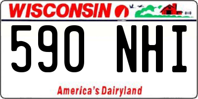 WI license plate 590NHI
