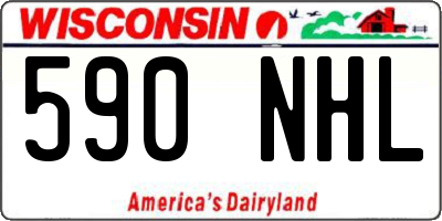 WI license plate 590NHL