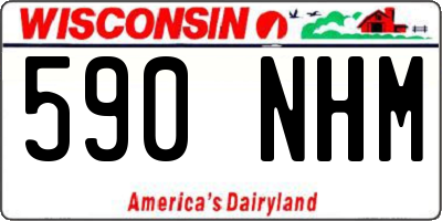 WI license plate 590NHM