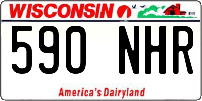 WI license plate 590NHR