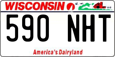 WI license plate 590NHT