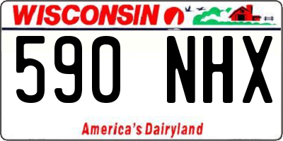 WI license plate 590NHX