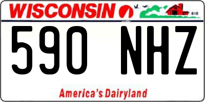 WI license plate 590NHZ