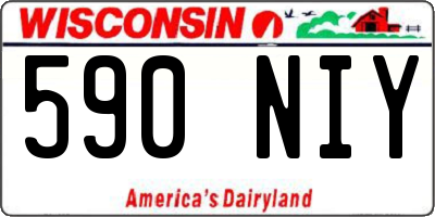 WI license plate 590NIY
