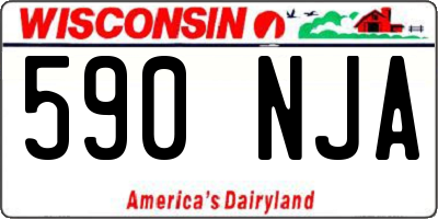 WI license plate 590NJA