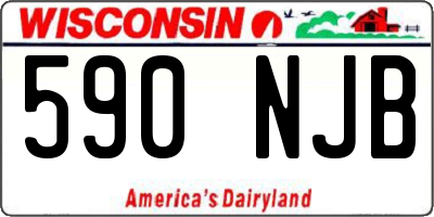WI license plate 590NJB