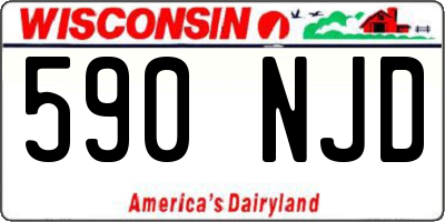 WI license plate 590NJD