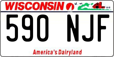 WI license plate 590NJF