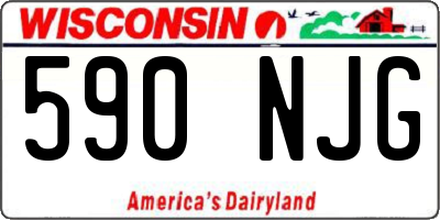 WI license plate 590NJG