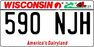 WI license plate 590NJH