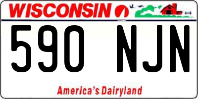 WI license plate 590NJN