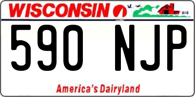 WI license plate 590NJP