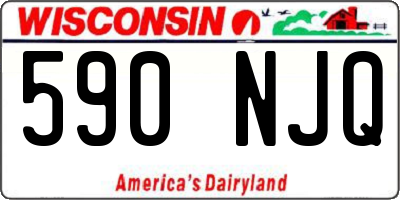 WI license plate 590NJQ