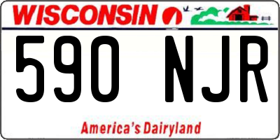 WI license plate 590NJR
