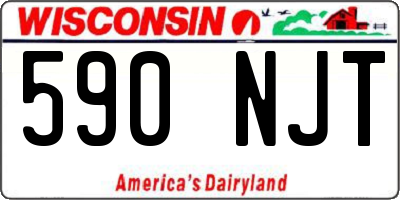 WI license plate 590NJT