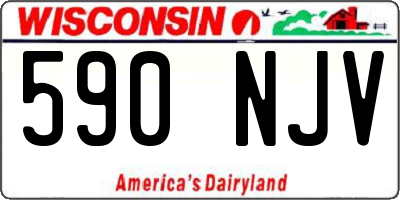 WI license plate 590NJV