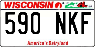 WI license plate 590NKF