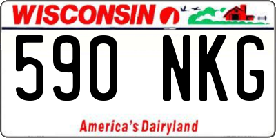 WI license plate 590NKG